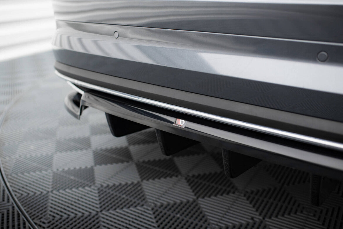Diffusor Heckansatz passend für Skoda Kodiaq Sportline Mk1 / Mk1 FL schwarz Hochglanz