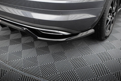 Diffusor Heckansatz passend für Skoda Kodiaq Sportline Mk1 / Mk1 FL schwarz Hochglanz