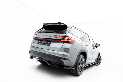 Diffusor Heckansatz passend für Skoda Kodiaq Sportline Mk2 schwarz Hochglanz