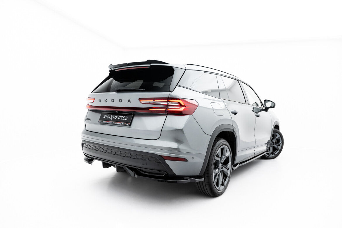 Diffusor Heckansatz passend für Skoda Kodiaq Sportline Mk2 schwarz Hochglanz