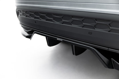 Diffusor Heckansatz passend für Skoda Kodiaq Sportline Mk2 schwarz Hochglanz