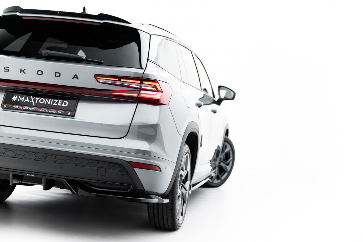 Diffusor Heckansatz passend für Skoda Kodiaq Sportline Mk2 schwarz Hochglanz