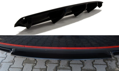 Diffusor Heckansatz passend für Skoda Octavia III RS schwarz Hochglanz