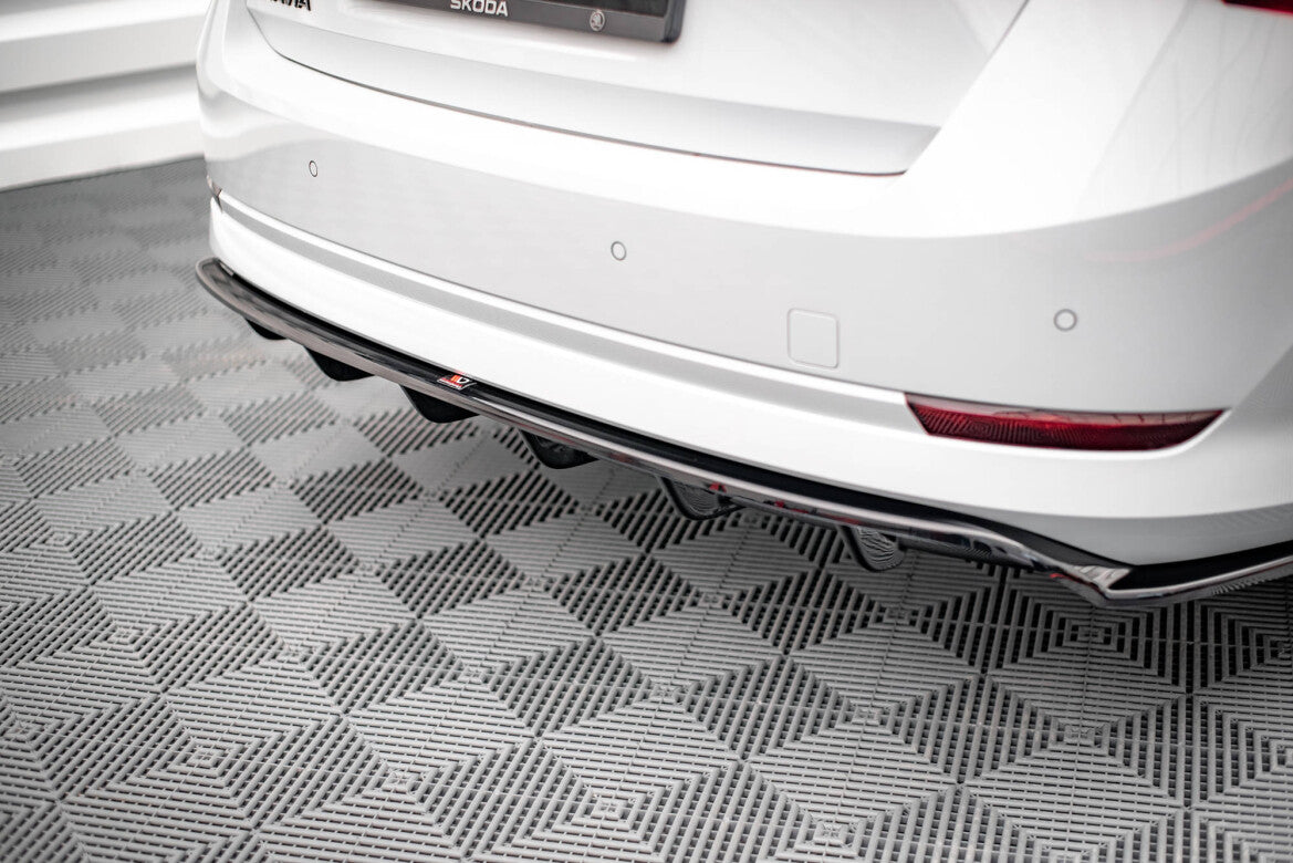 Diffusor Heckansatz passend für Skoda Octavia Mk4 schwarz Hochglanz