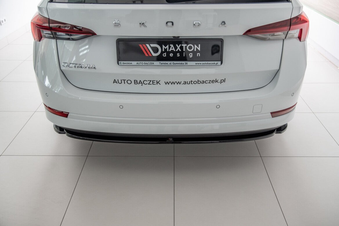 Diffusor Heckansatz passend für Skoda Octavia Mk4 schwarz Hochglanz