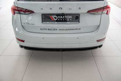 Diffusor Heckansatz passend für Skoda Octavia Mk4 schwarz Hochglanz