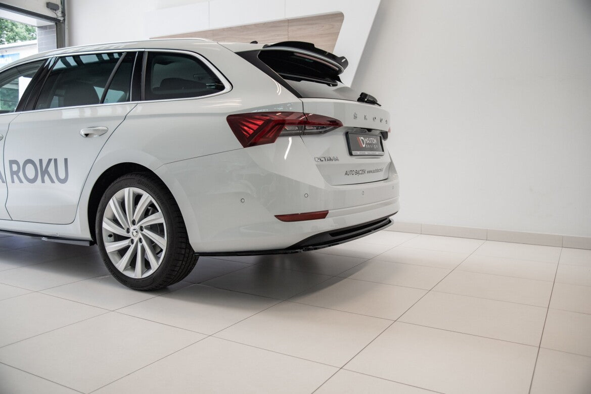 Diffusor Heckansatz passend für Skoda Octavia Mk4 schwarz Hochglanz