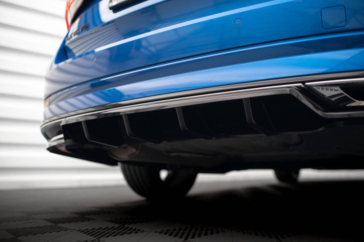 Diffusor Heckansatz passend für Skoda Octavia Sportline Mk4 schwarz Hochglanz