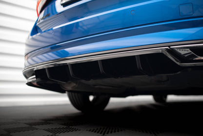 Diffusor Heckansatz passend für Skoda Octavia Sportline Mk4 schwarz Hochglanz