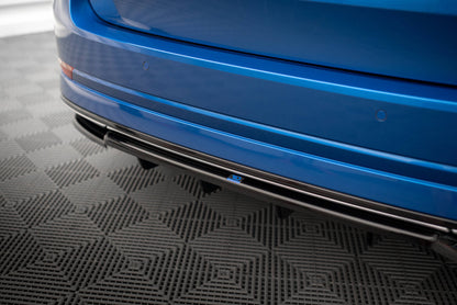 Diffusor Heckansatz passend für Skoda Octavia Sportline Mk4 schwarz Hochglanz