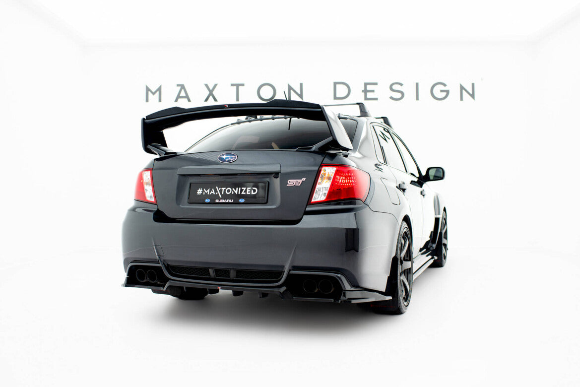 Diffusor Heckansatz passend für Subaru Impreza WRX STI Mk3 FL schwarz Hochglanz