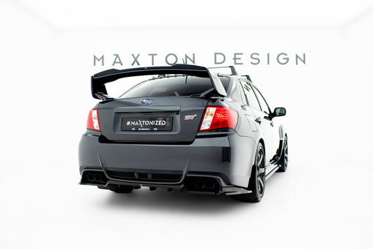 Diffusor Heckansatz passend für Subaru Impreza WRX STI Mk3 FL schwarz Hochglanz