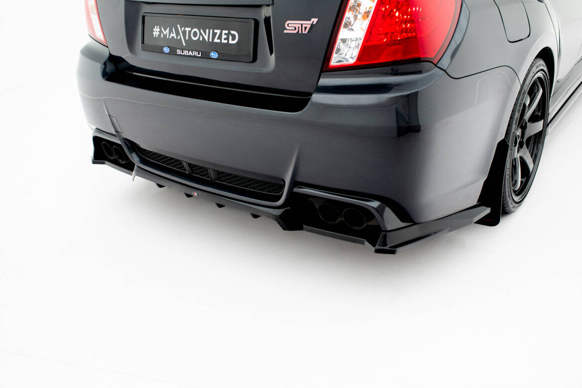 Diffusor Heckansatz passend für Subaru Impreza WRX STI Mk3 FL schwarz Hochglanz