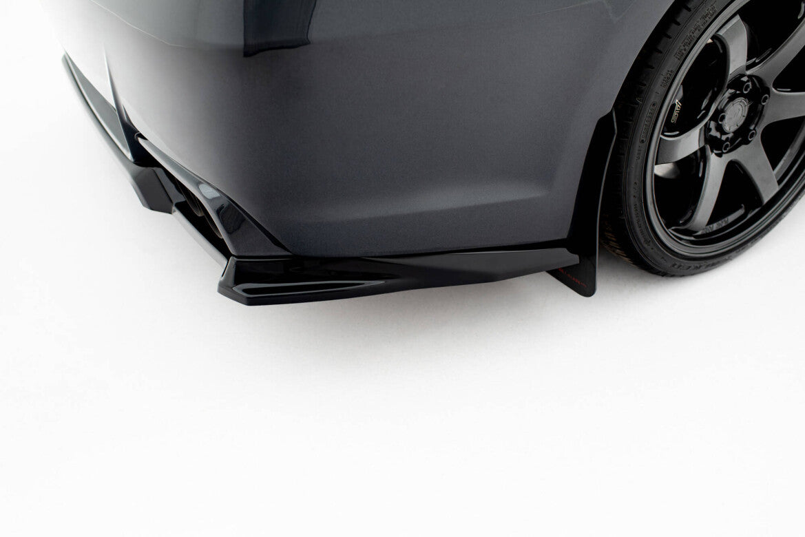 Diffusor Heckansatz passend für Subaru Impreza WRX STI Mk3 FL schwarz Hochglanz
