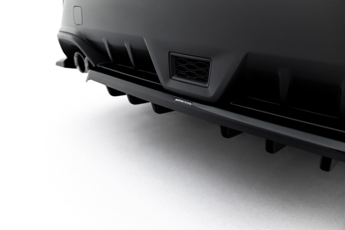 Diffusor Heckansatz passend für Subaru WRX STI Mk2 schwarz Hochglanz