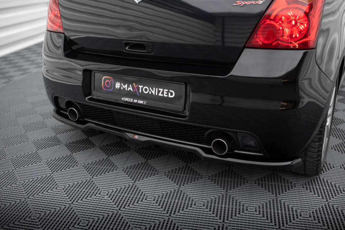 Diffusor Heckansatz passend für Suzuki Swift Sport Mk4 schwarz Hochglanz