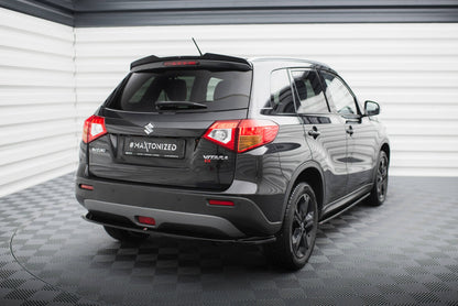 Diffusor Heckansatz passend für Suzuki Vitara S Mk2 schwarz Hochglanz