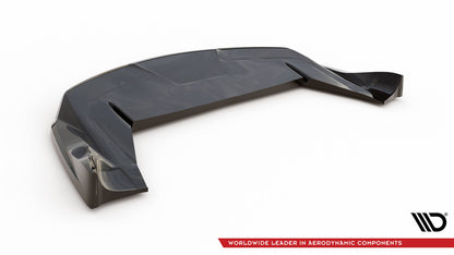 Diffusor Heckansatz passend für Tesla Model X Mk1 FL schwarz Hochglanz