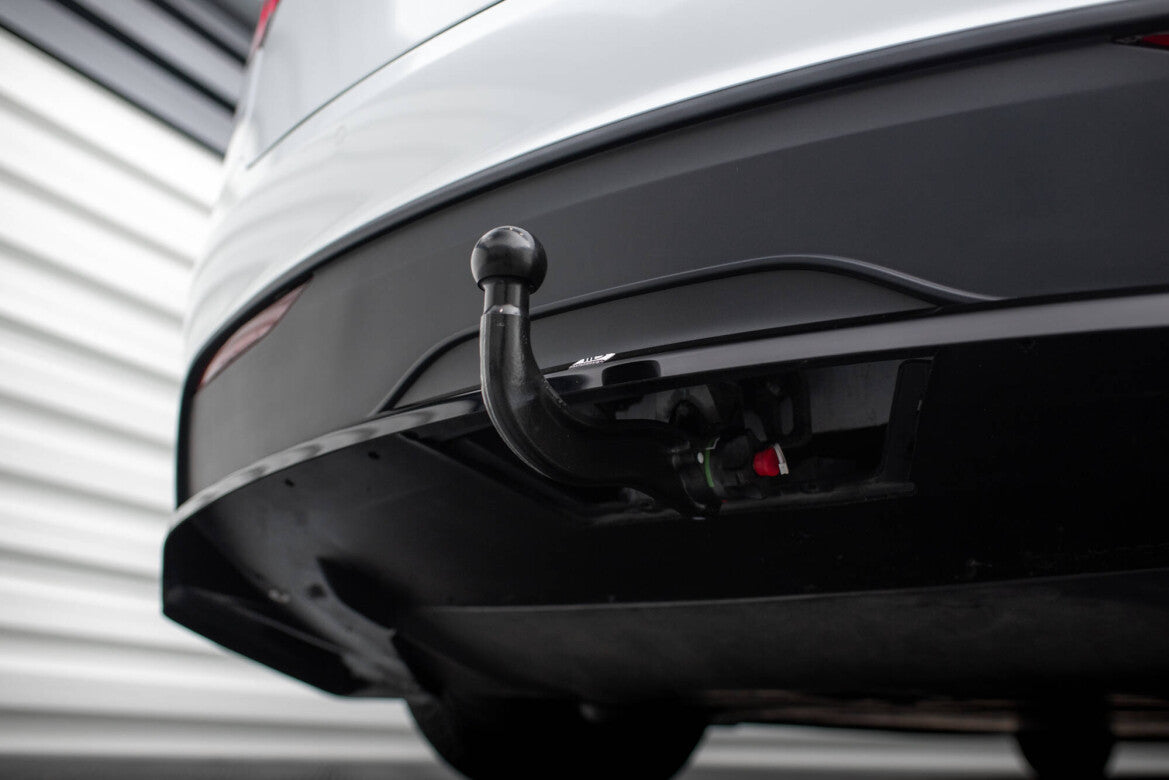 Diffusor Heckansatz passend für Tesla Model X Mk1 FL schwarz Hochglanz