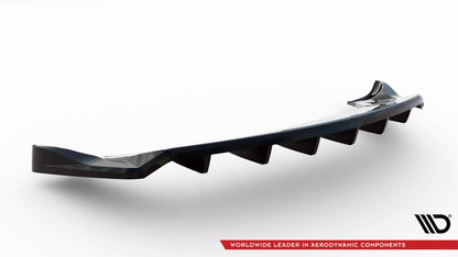 Diffusor Heckansatz passend für Tesla Model X Mk1 FL schwarz Hochglanz