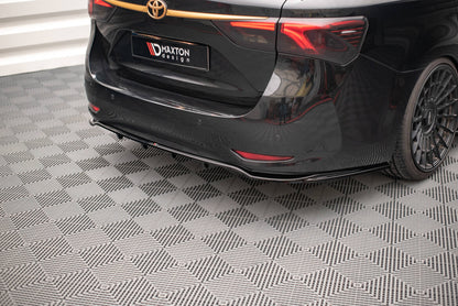 Diffusor Heckansatz passend für Toyota Avensis Mk3 FL schwarz matt