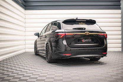 Diffusor Heckansatz passend für Toyota Avensis Wagon Mk3 FL schwarz Hochglanz