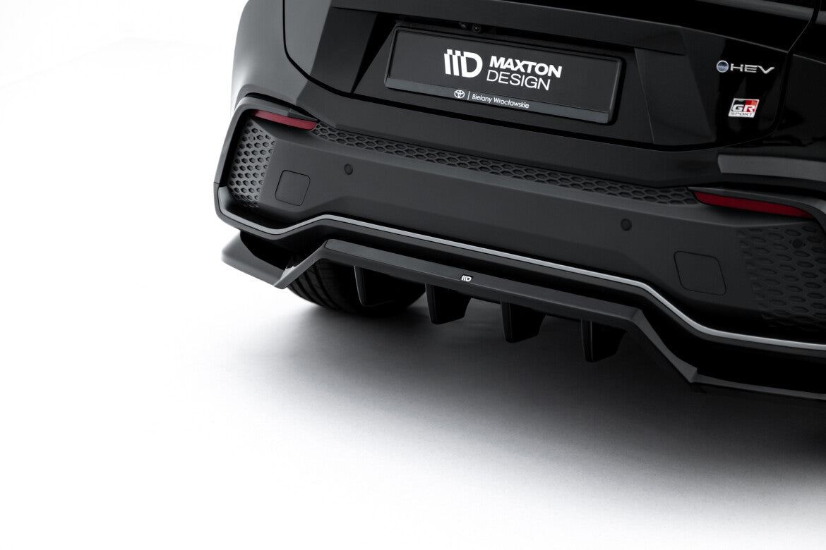 Diffusor Heckansatz passend für Toyota C-HR Mk2 schwarz Hochglanz