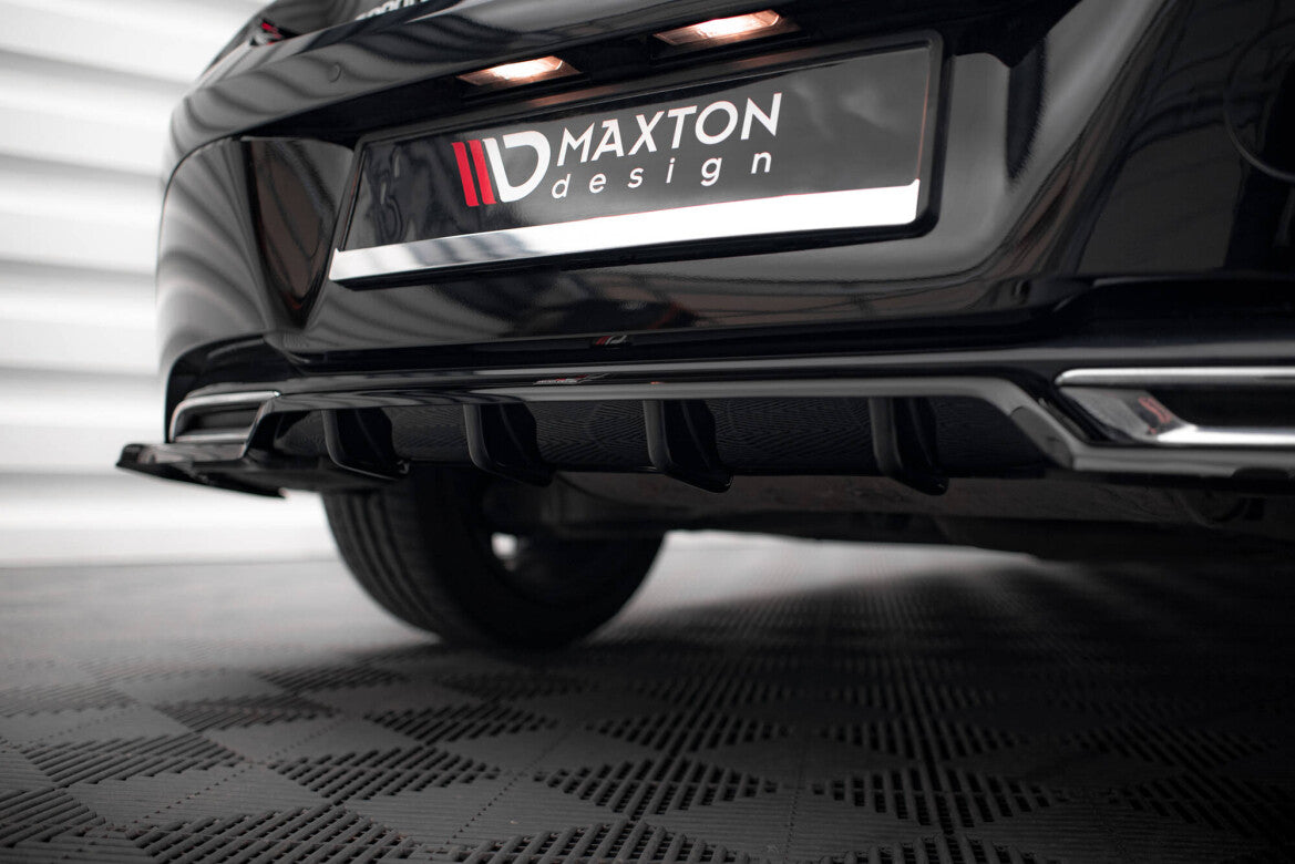 Diffusor Heckansatz passend für Toyota Corolla Hatchback Mk12 schwarz Hochglanz