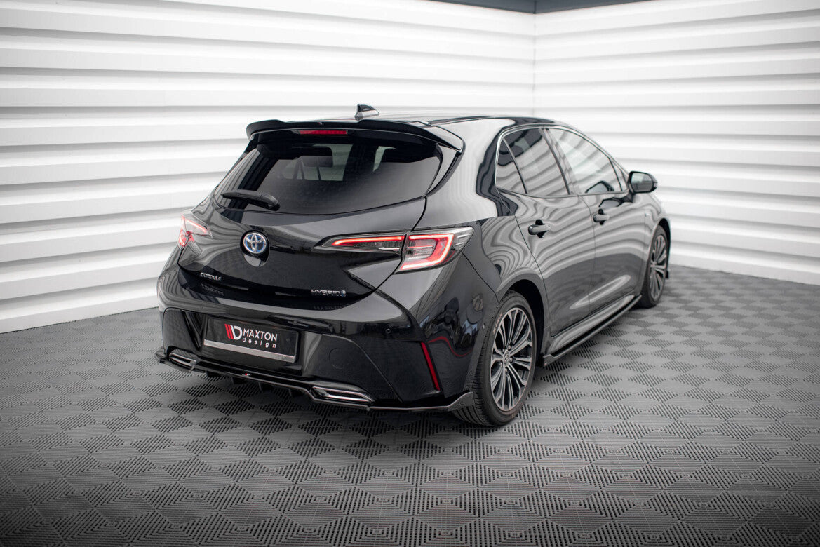 Diffusor Heckansatz passend für Toyota Corolla Hatchback Mk12 schwarz Hochglanz