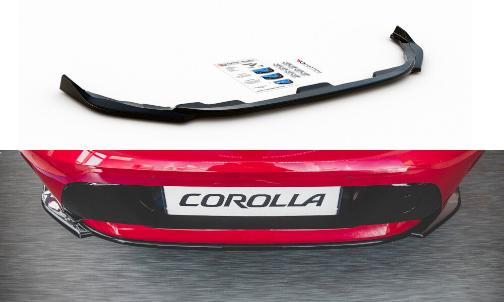 Diffusor Heckansatz passend für Toyota Corolla XII Hatchback schwarz Hochglanz