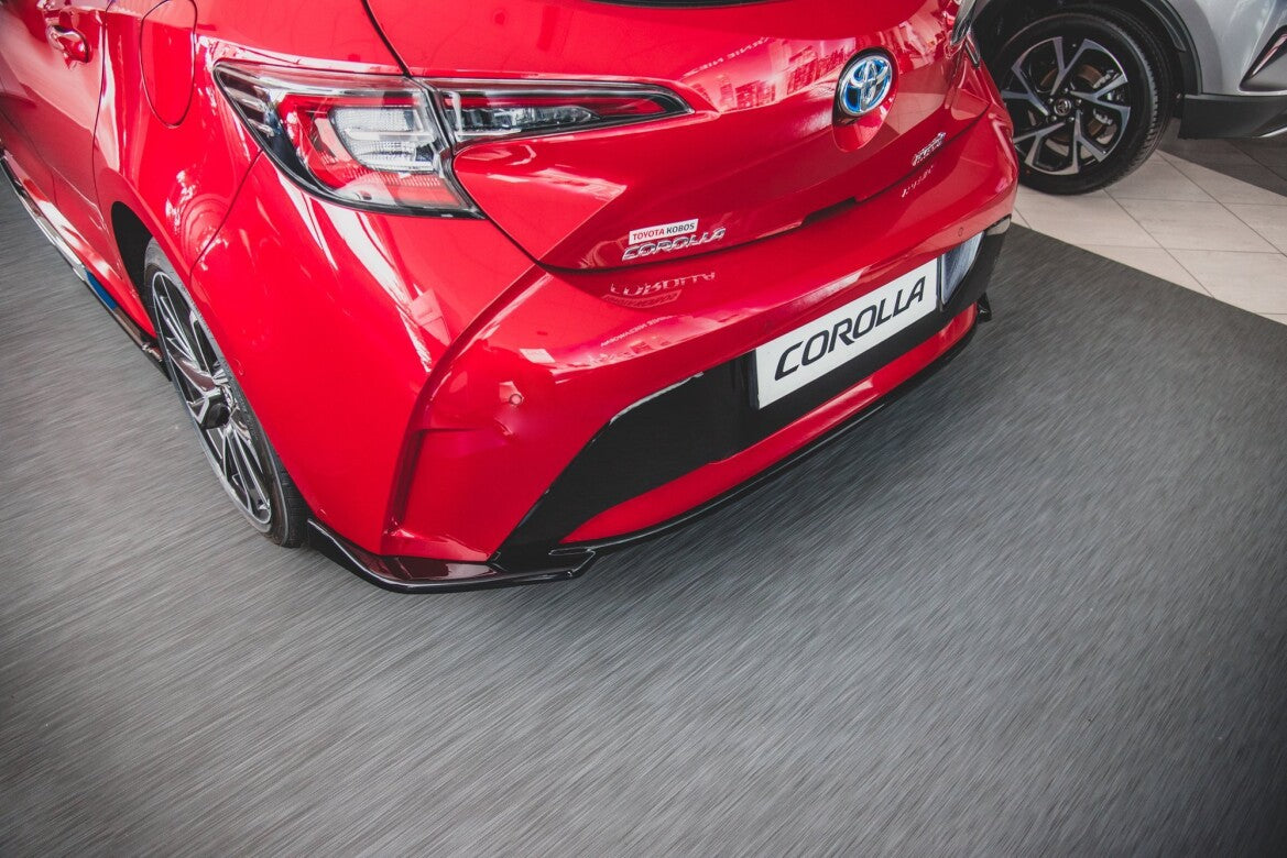 Diffusor Heckansatz passend für Toyota Corolla XII Hatchback schwarz Hochglanz