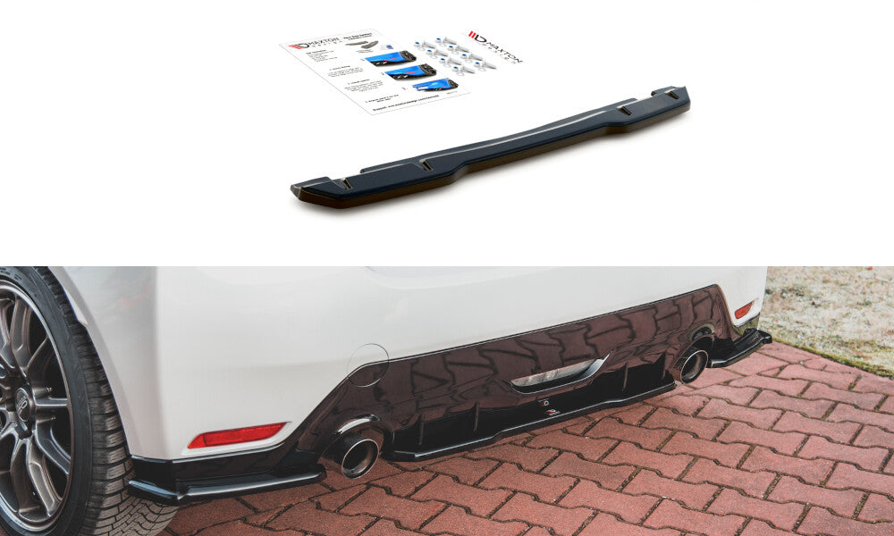 Diffusor Heckansatz passend für Toyota GR Yaris Mk4 Carbon Look