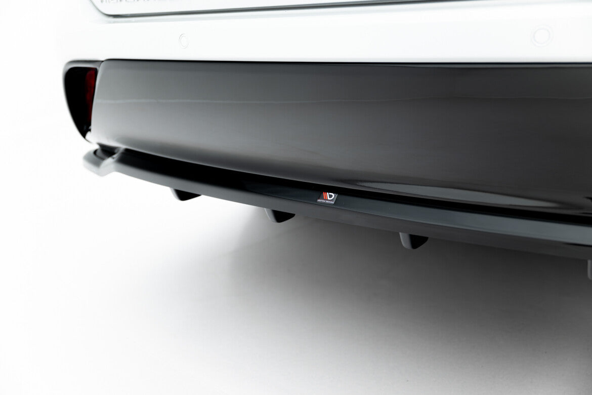 Diffusor Heckansatz passend für Toyota Highlander Mk4 schwarz Hochglanz
