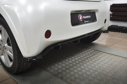 Diffusor Heckansatz passend für Toyota IQ schwarz Hochglanz