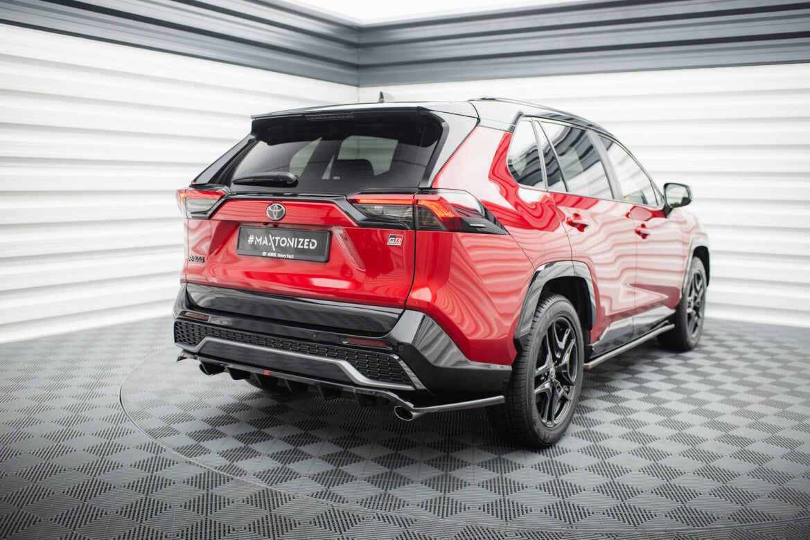 Diffusor Heckansatz passend für Toyota RAV4 GR Sport Mk5 schwarz Hochglanz