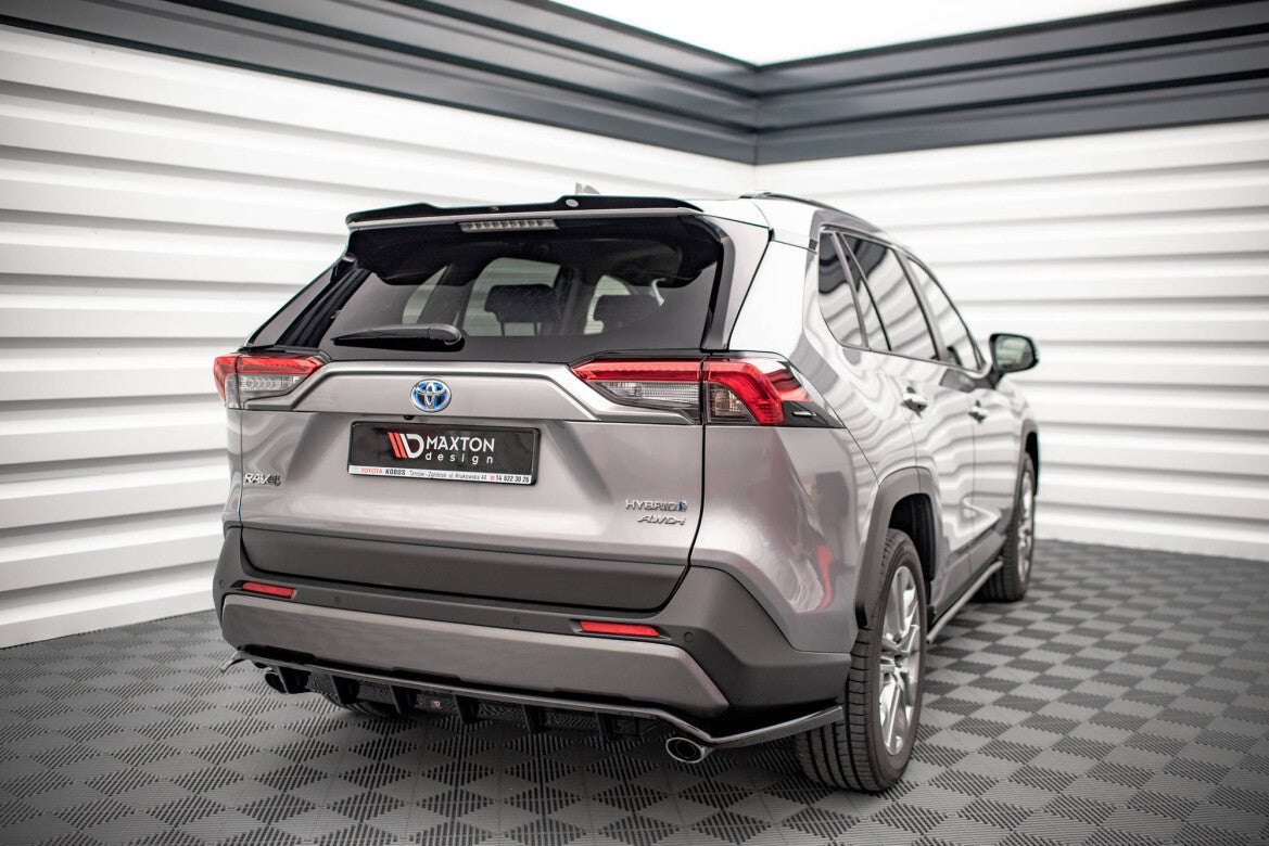 Diffusor Heckansatz passend für Toyota RAV4 Mk5 schwarz Hochglanz