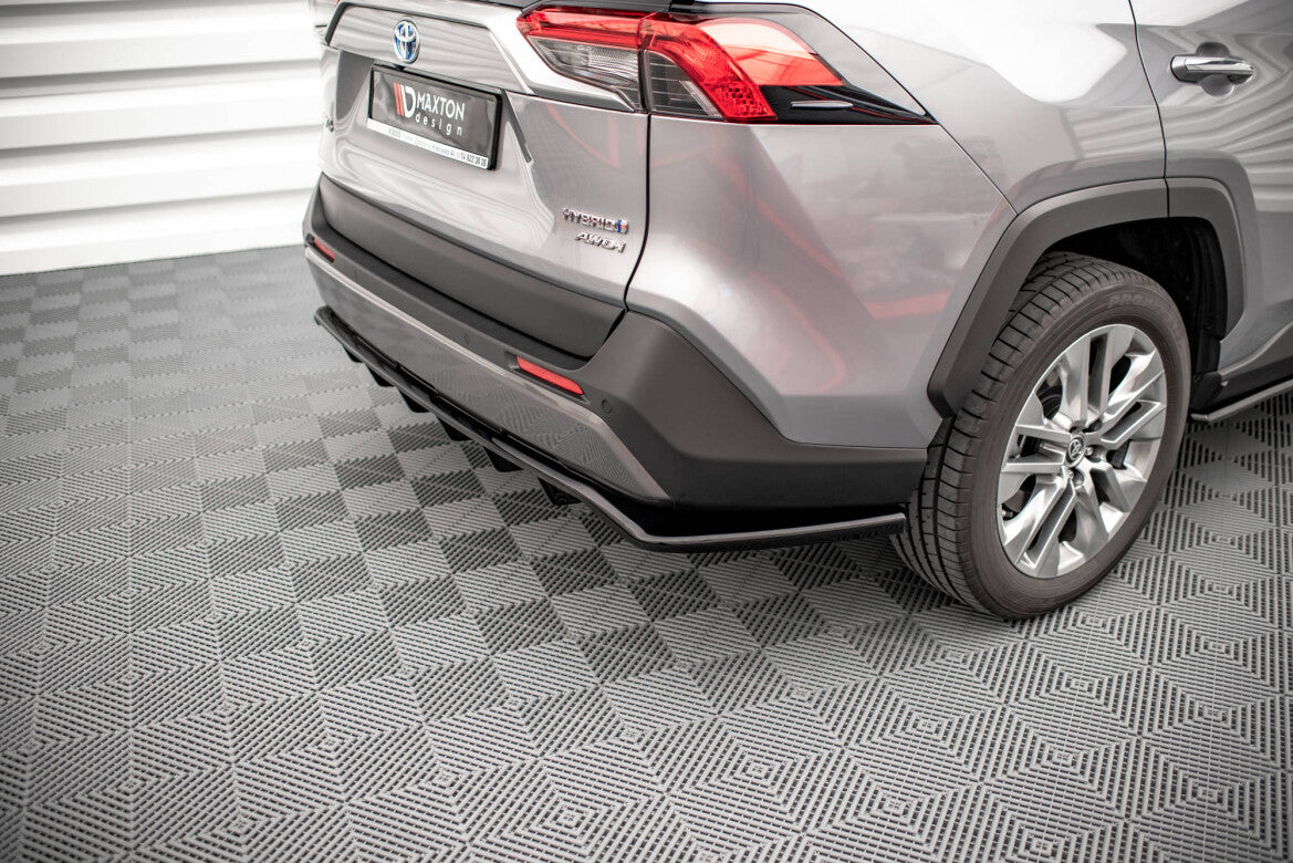 Diffusor Heckansatz passend für Toyota RAV4 Mk5 schwarz Hochglanz