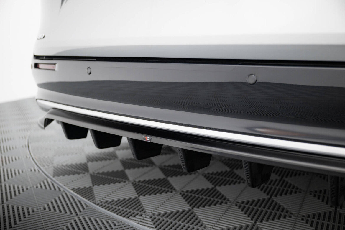 Diffusor Heckansatz passend für Toyota Sienna Mk4 schwarz Hochglanz