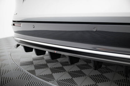Diffusor Heckansatz passend für Toyota Sienna Mk4 schwarz Hochglanz