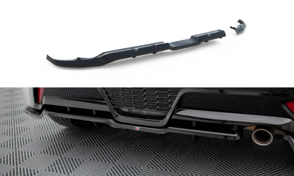Diffusor Heckansatz passend für Toyota Yaris GR Sport Mk4 schwarz Hochglanz