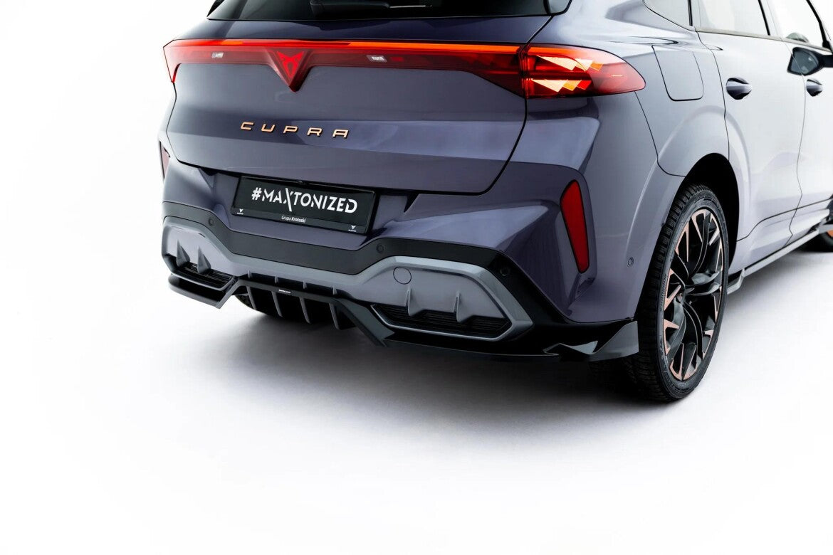 Diffusor Heckansatz passend für V.3 Cupra Terramar Mk1 (mit AHK) schwarz Hochglanz