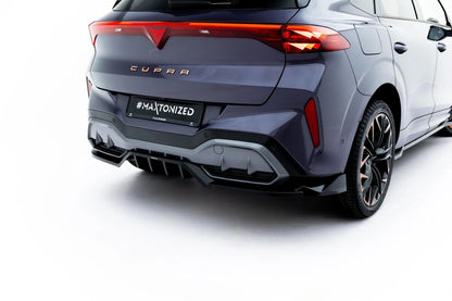 Diffusor Heckansatz passend für V.3 Cupra Terramar Mk1 (mit AHK) schwarz Hochglanz