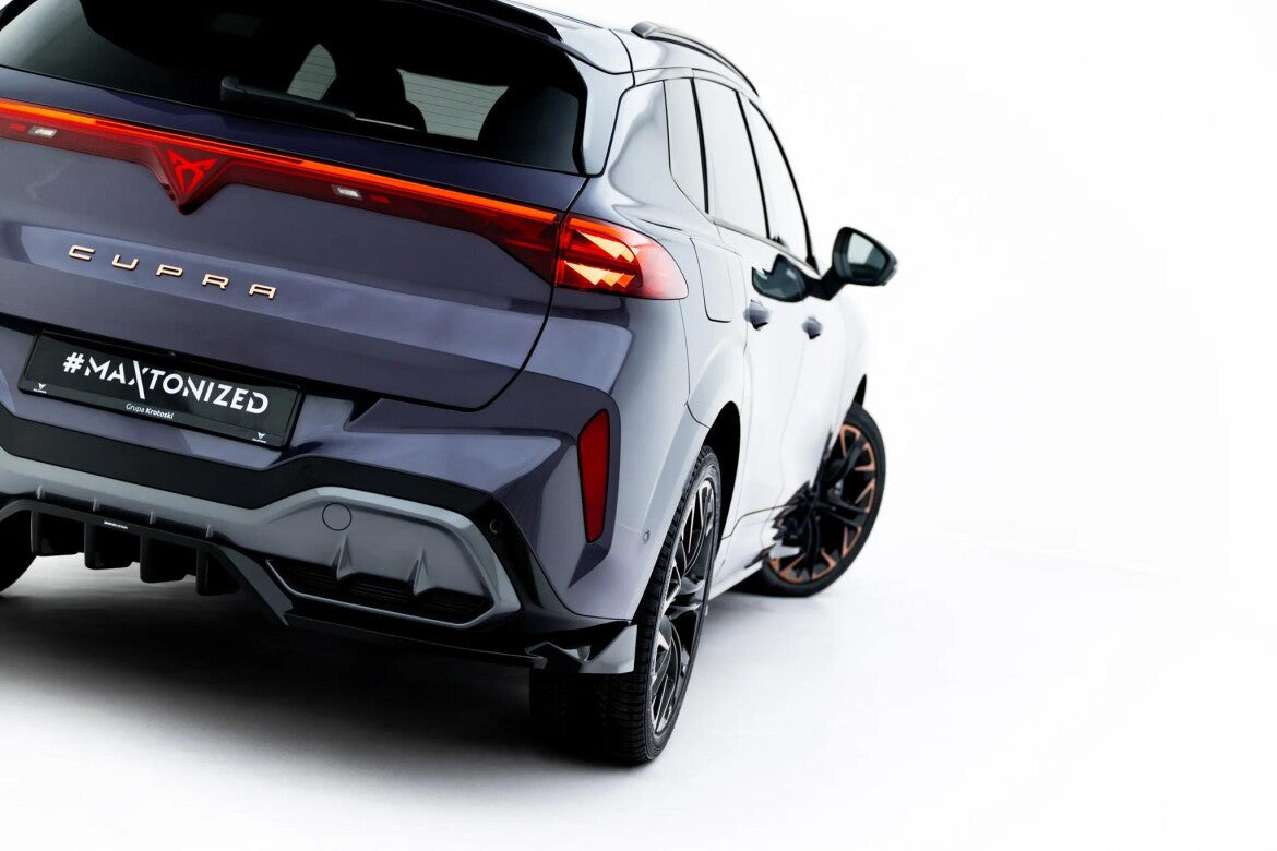 Diffusor Heckansatz passend für V.3 Cupra Terramar Mk1 (mit AHK) schwarz Hochglanz