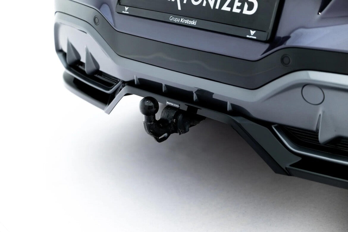 Diffusor Heckansatz passend für V.4 Cupra Terramar Mk1 (mit AHK) schwarz Hochglanz