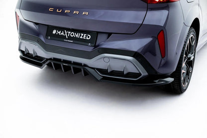 Diffusor Heckansatz passend für V.4 Cupra Terramar Mk1 (mit AHK) schwarz Hochglanz