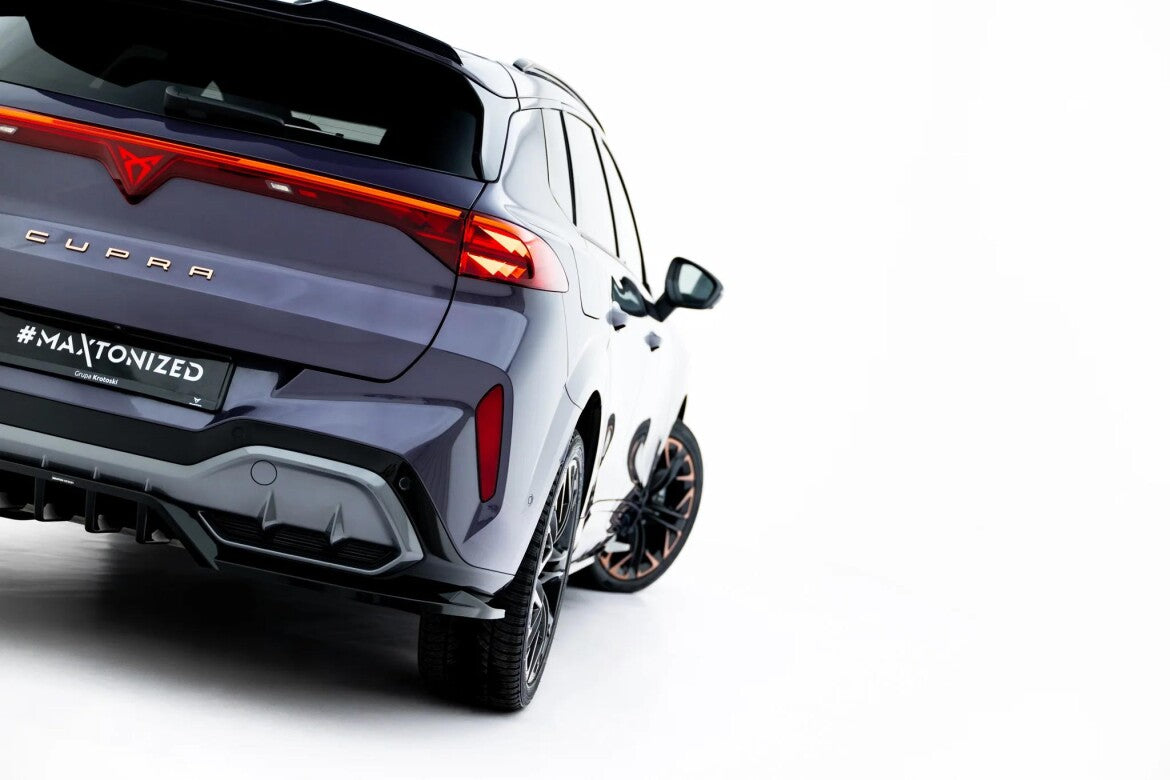 Diffusor Heckansatz passend für V.4 Cupra Terramar Mk1 (mit AHK) schwarz Hochglanz