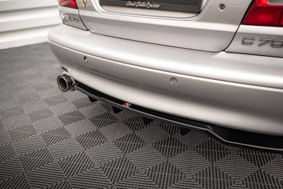 Diffusor Heckansatz passend für Volvo C70 Mk1 schwarz Hochglanz