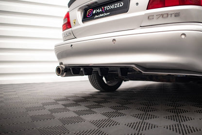 Diffusor Heckansatz passend für Volvo C70 Mk1 schwarz Hochglanz