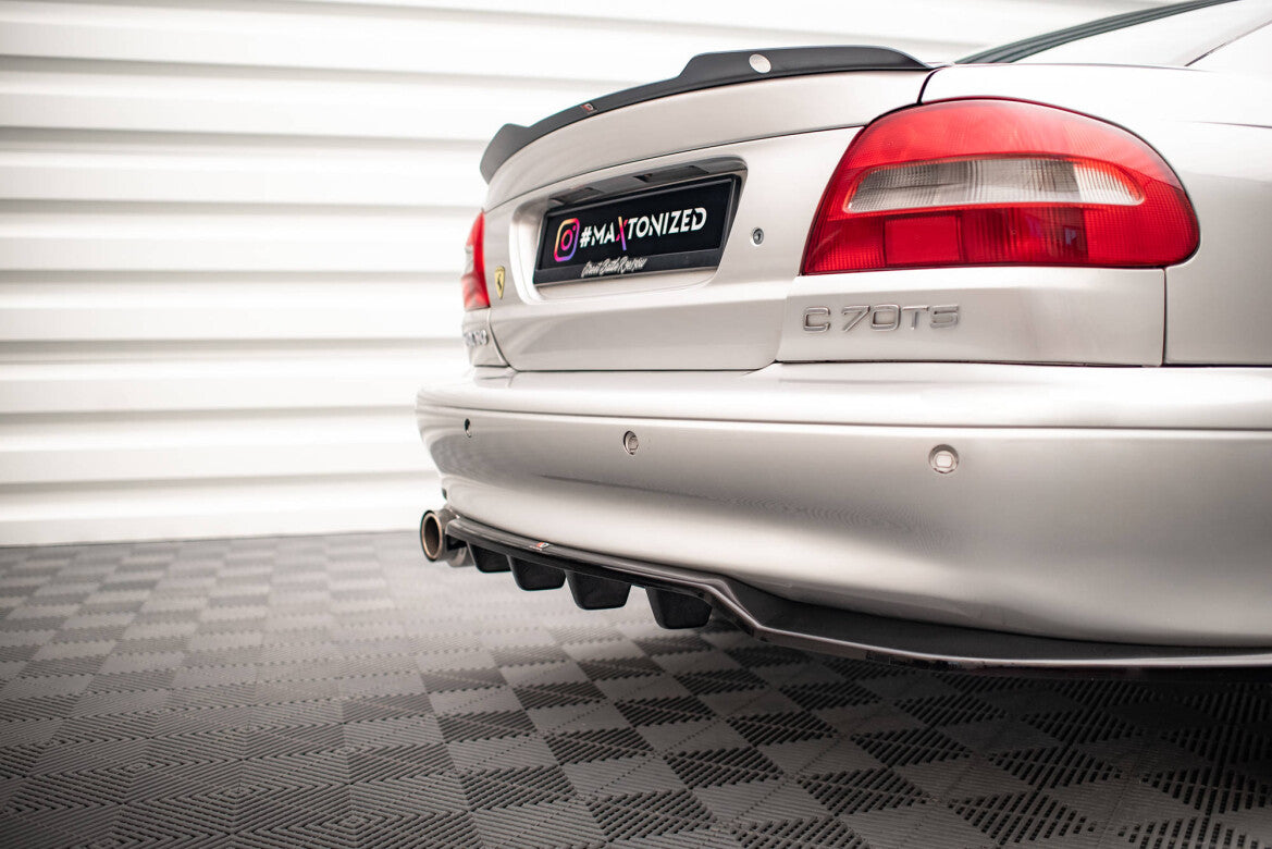 Diffusor Heckansatz passend für Volvo C70 Mk1 schwarz Hochglanz