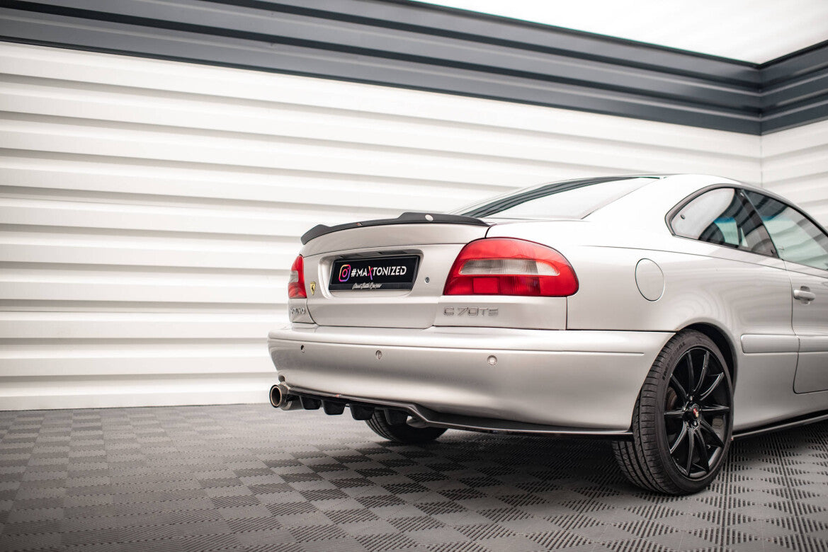 Diffusor Heckansatz passend für Volvo C70 Mk1 schwarz Hochglanz